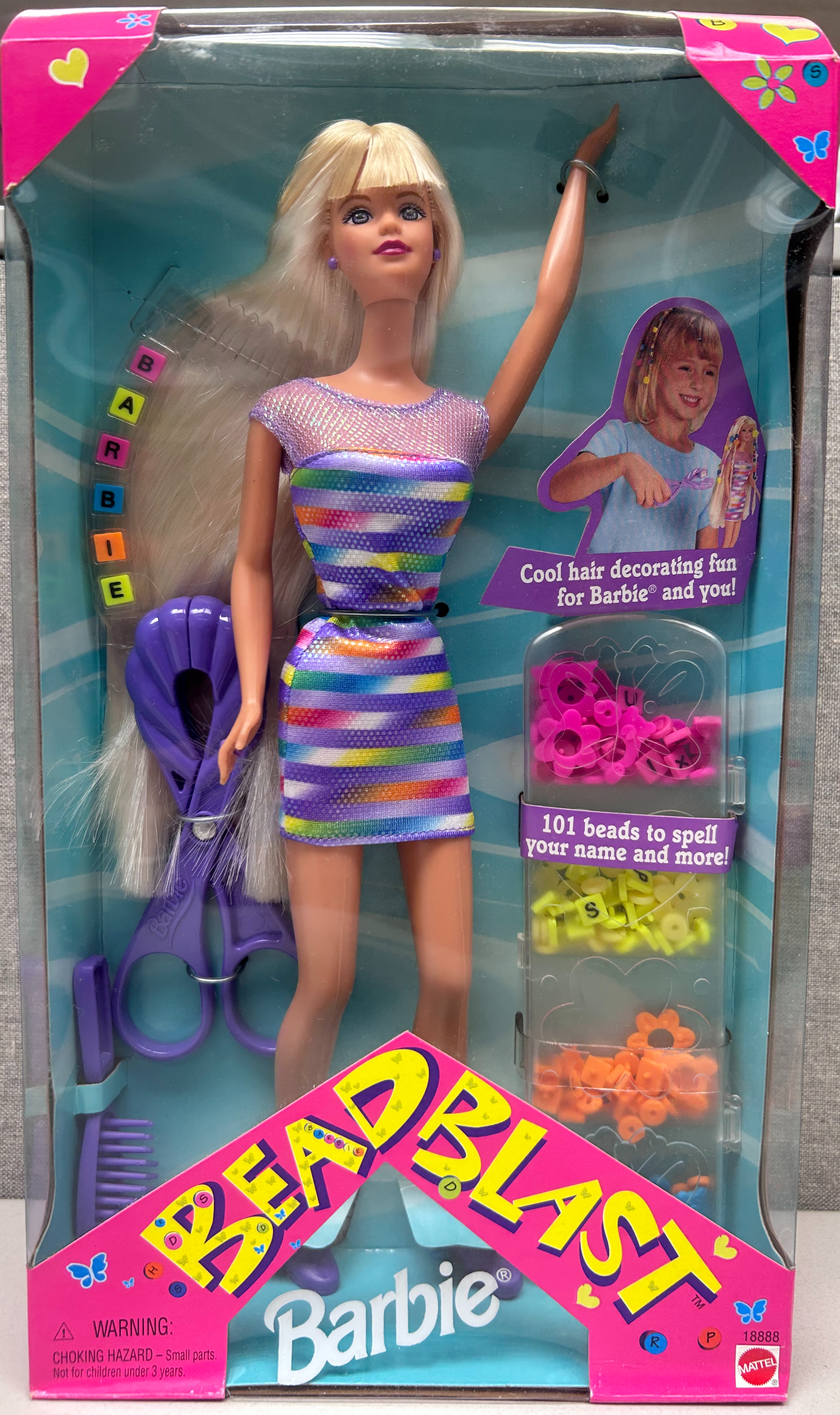 Bead Blast Barbie Doll (1997) - Mattel - Retired