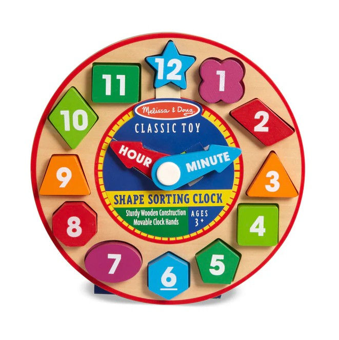 Thumbnail: Wooden Shape Sorting Clock - Melissa and Doug