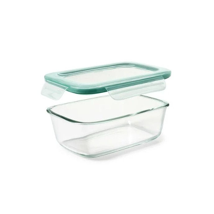 Thumbnail: Good Grips 8 Cup Smart Seal Glass Rectangle Container - OXO