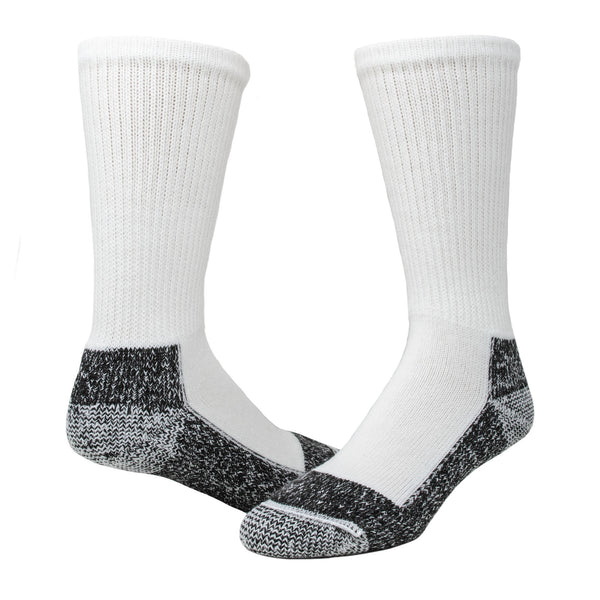 At Work Steel Toe Sock - F1140 - M, L, XL, White/Black or Black - Wigwam