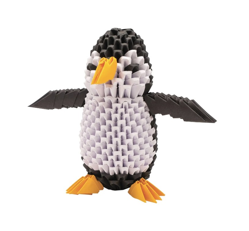 Creagami Penguin Origami Set - 3D Paper Sculpture Kit - Smart Games