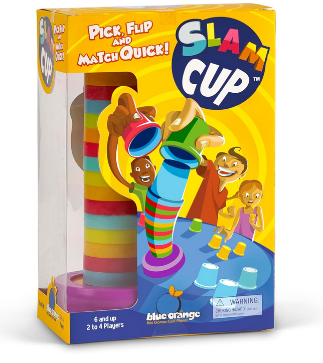 Slam Cup - Pick, Flip and Match Quick Game - Blue Orange