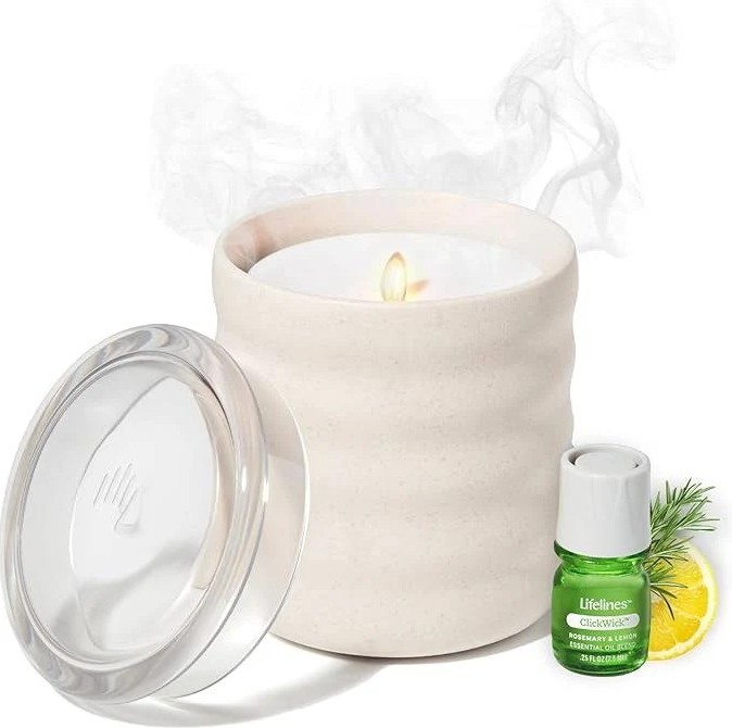Flameless Candle Diffuser - Bubble (cream)