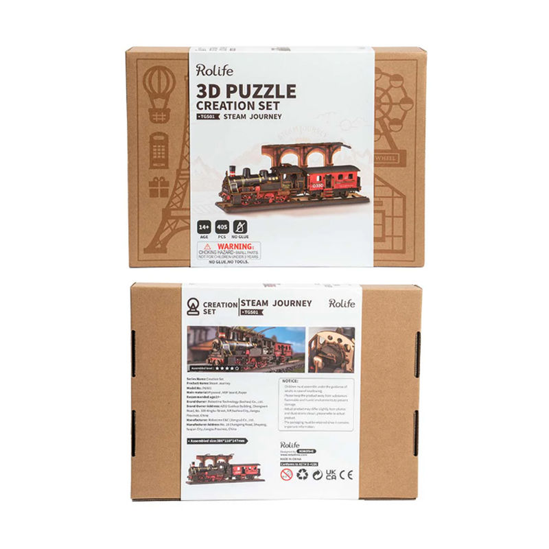 Thumbnail: 3D Puzzle Creation Set: Steam Journey - Robotime Rolife