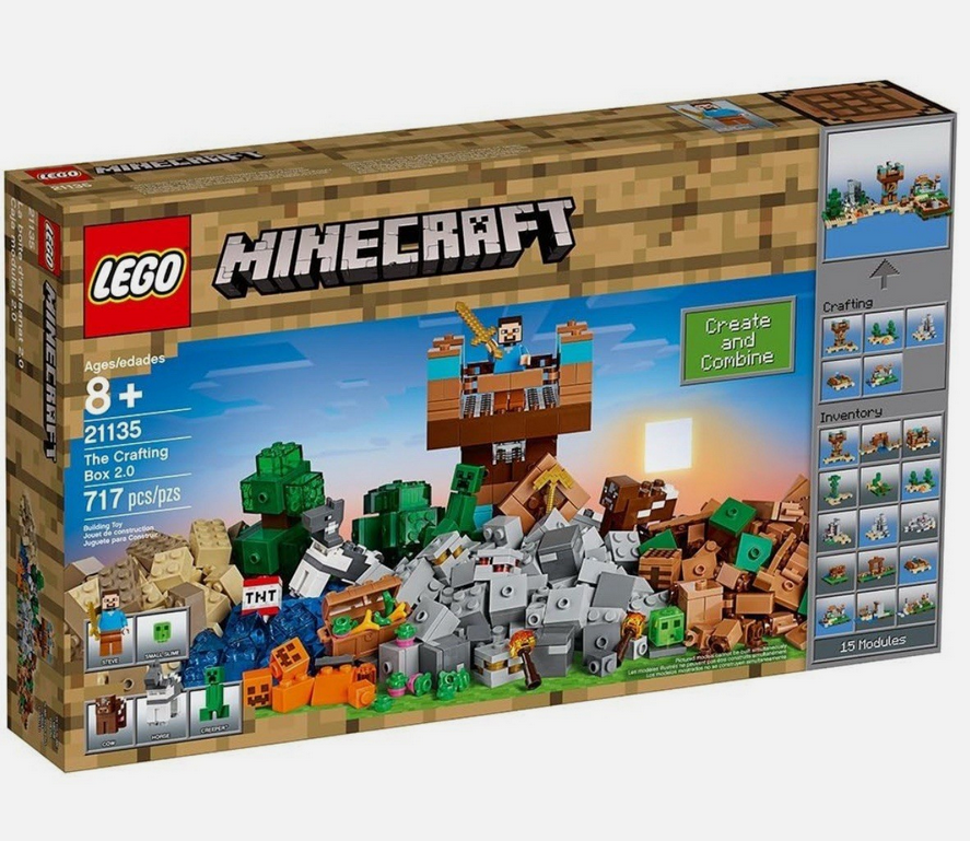 LEGO 21135 Minecraft: The Crafting Box 2.0 Front of Box