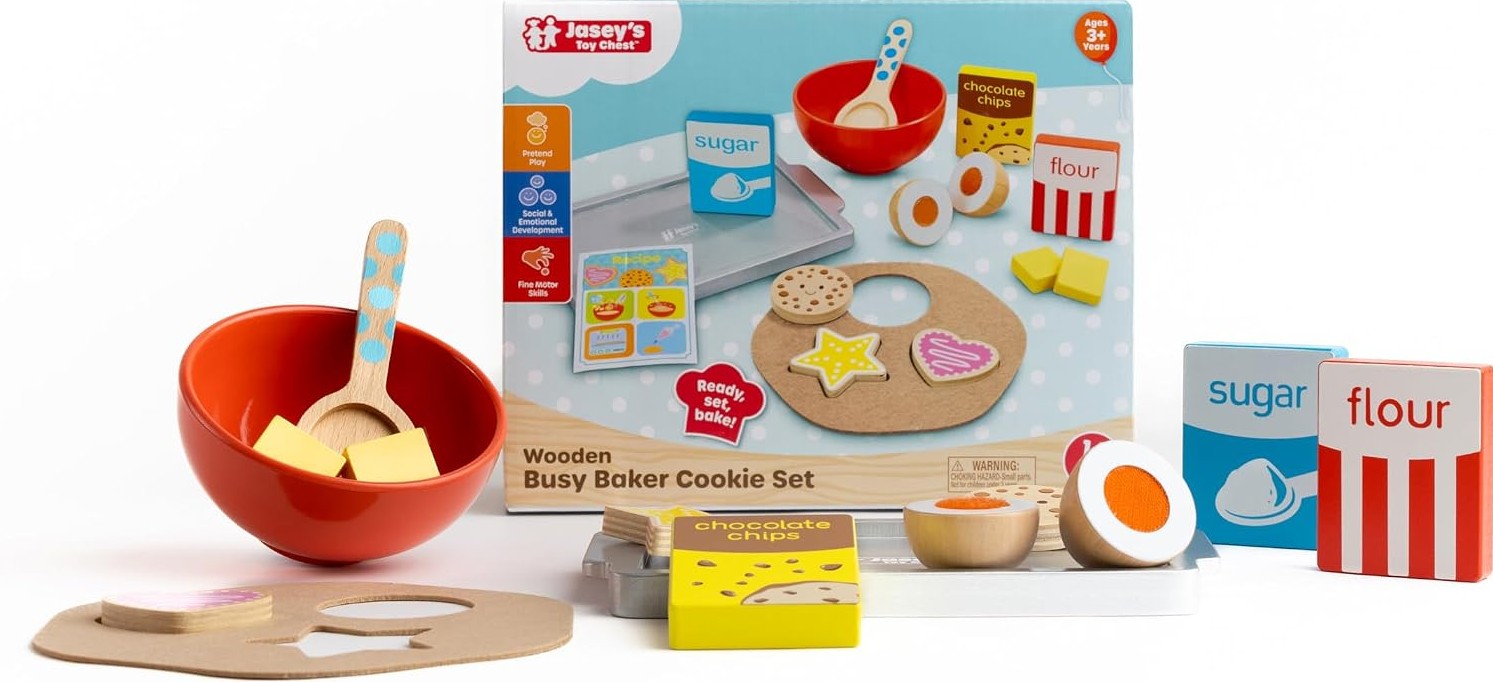 Wooden Busy Baker Cookie Set