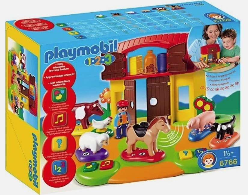 Playmobil 1.2.3 Interactive Farm 6766