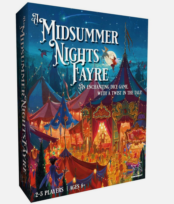 A midsummer nights fayre dice game by Gamewright