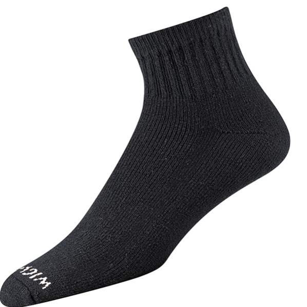 Wigwam Super 60® Quarter 3-Pack Cotton Athletic Socks S1168 - M, L, XL - W, B, G