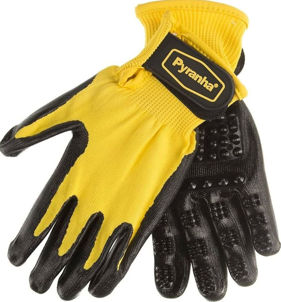 Rub and Scrub Grooming Glove Size M - Pyranha
