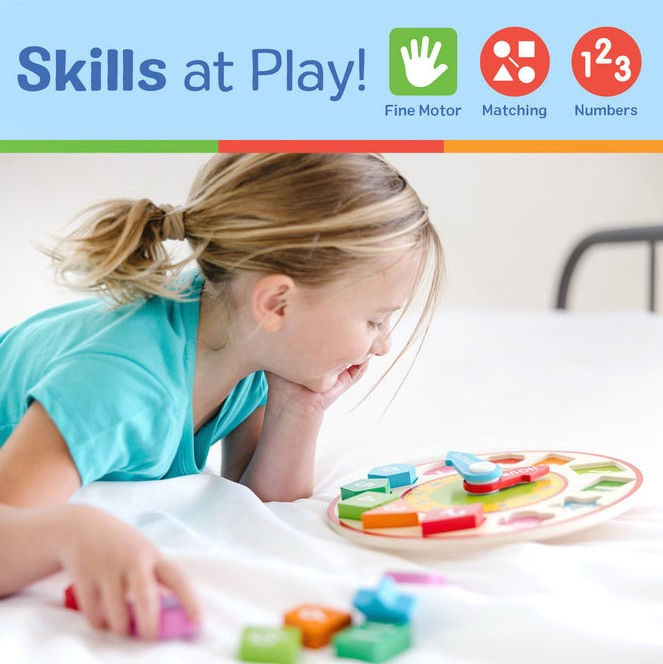 Thumbnail: Wooden Shape Sorting Clock - Melissa and Doug