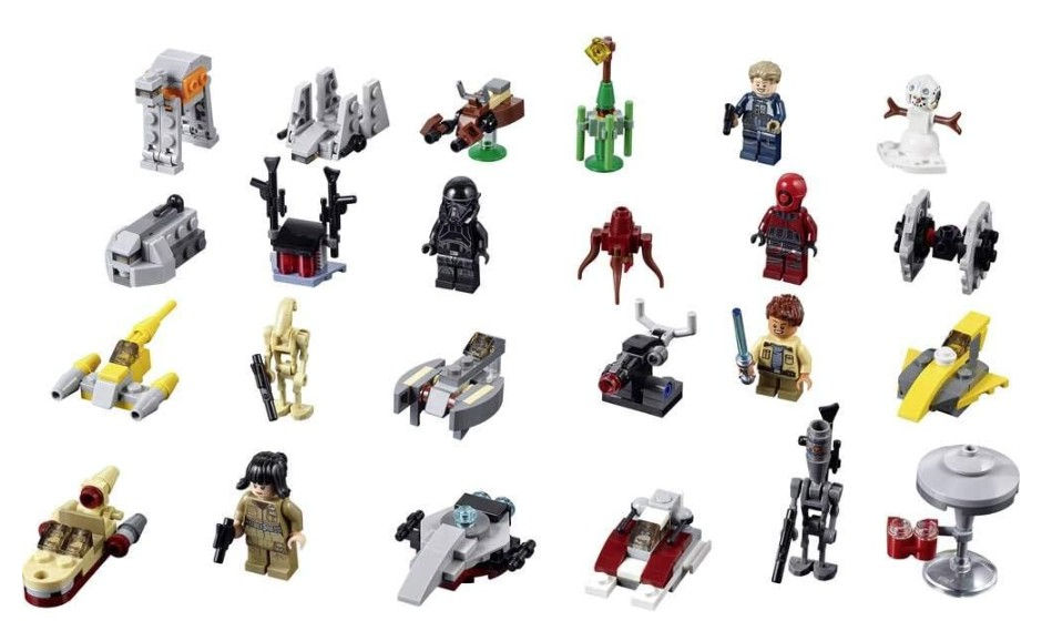 Thumbnail: LEGO 75213 Star Wars Advent Calendar Included pieces
