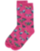 Women's Butterfly Bamboo Blend Novelty Crew Socks - MeMoi