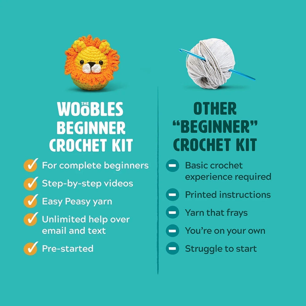 Thumbnail: The Woobles: Chicken Jockey Minecraft Learn to Crochet Kit