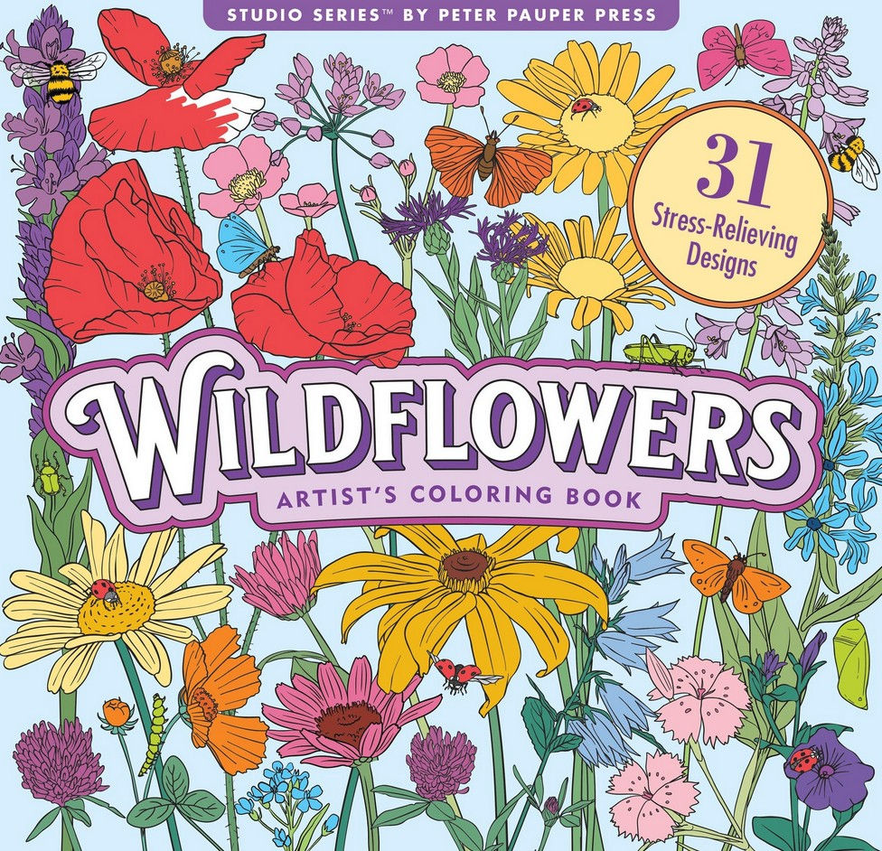 Wildflowers Adult Coloring Book - Peter Pauper Press