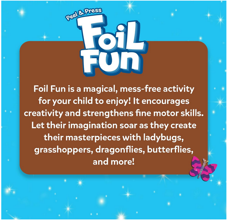 Thumbnail: Foil Fun: Bugs & Butterflies No Mess Art Kit by Skillmatics