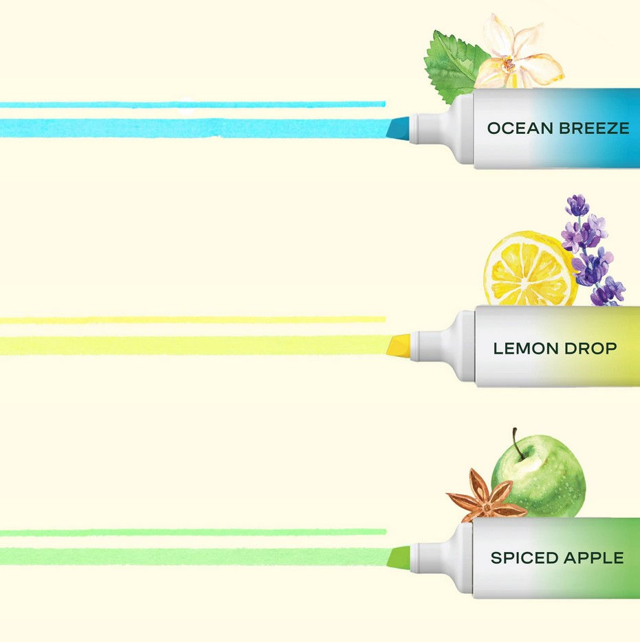 Thumbnail: Writing Wellness Blue Gift Set Highlighters - Lifelines