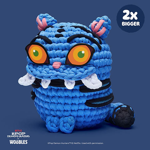 The Woobles: Extra Squeezy Derpy - Kpop Demon Hunters Crochet Kit