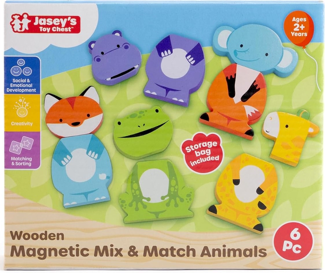 Wooden Magnetic Mix & Match Animals