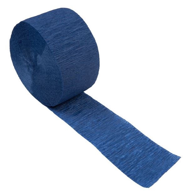 Thumbnail: Paper Streamer 81ft - Royal Blue - Decorating, Graduation, Wedding, Party