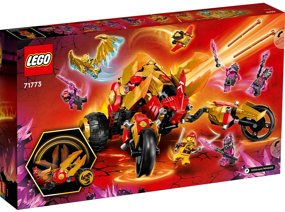 Thumbnail: LEGO 71773 Ninjago: Kai’s Golden Dragon Raider back of box