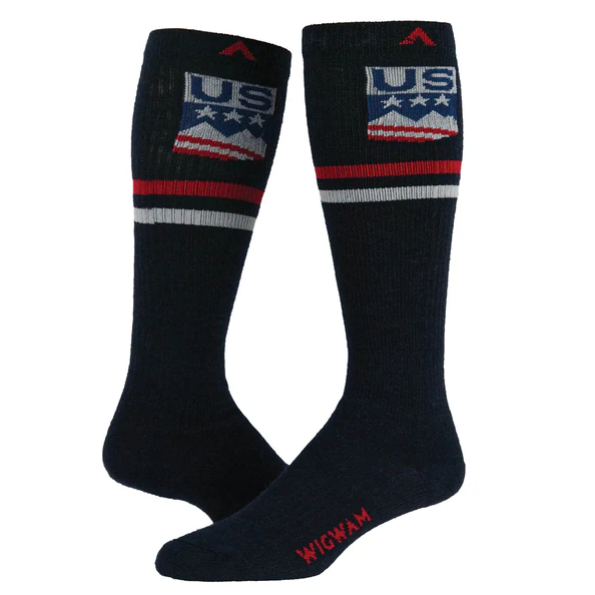 USA Ski and Snowboard Over The Calf Lightweight Sock F1446 - Wigwam