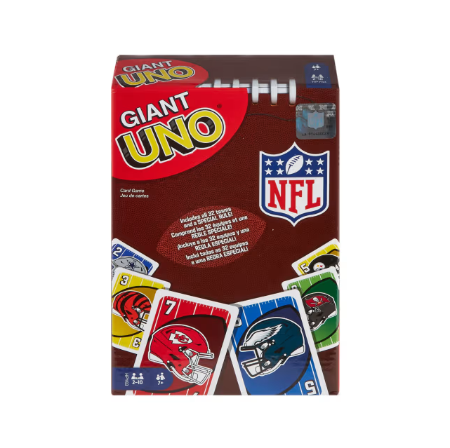 Giant UNO NFL Card Game - Mattel