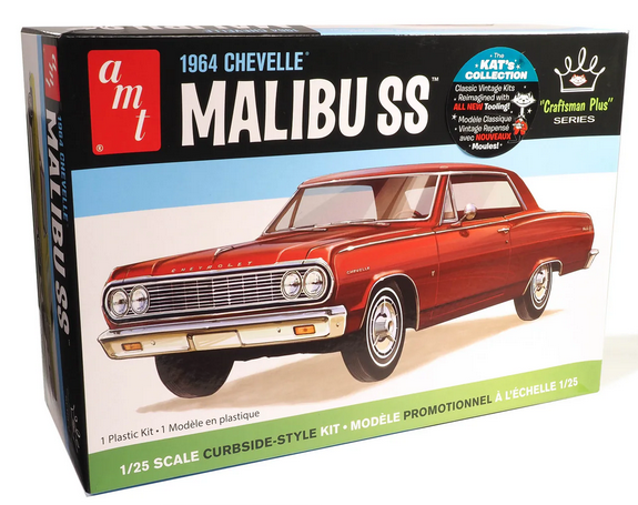 AMT 1964 Chevy Chevelle Malibu Super Sport "Craftsman Plus" 1:25 Scale Model Kit