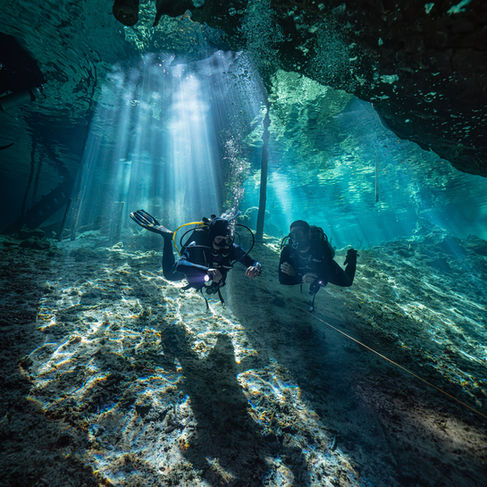 Underwater Cave Diving