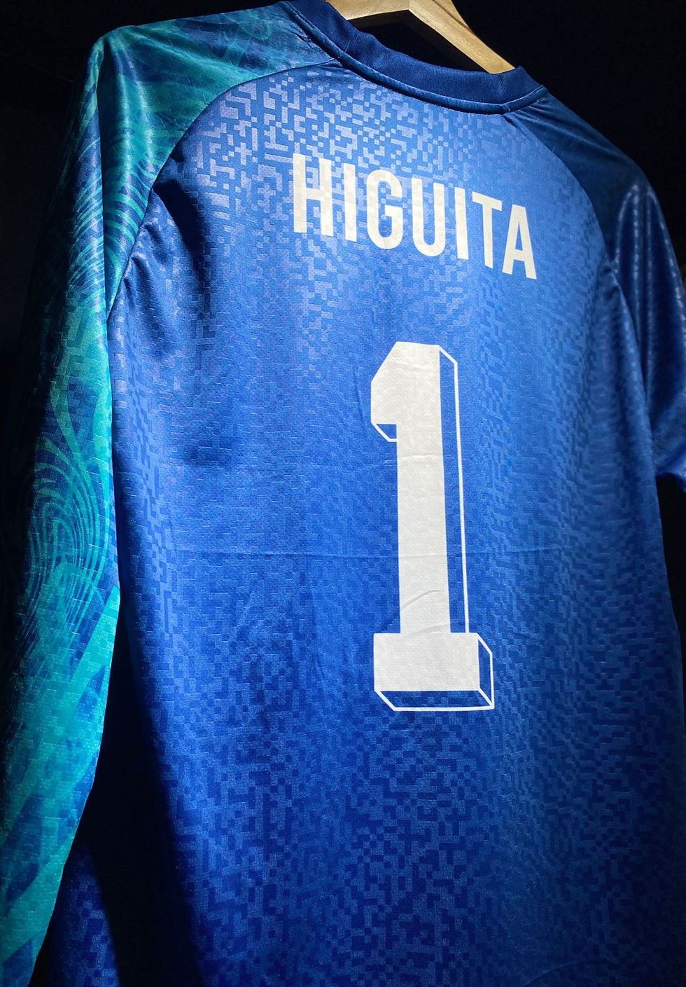 Miniatura: Uniforme de niño Rene Higuita -Escorpion Wembley 1995
