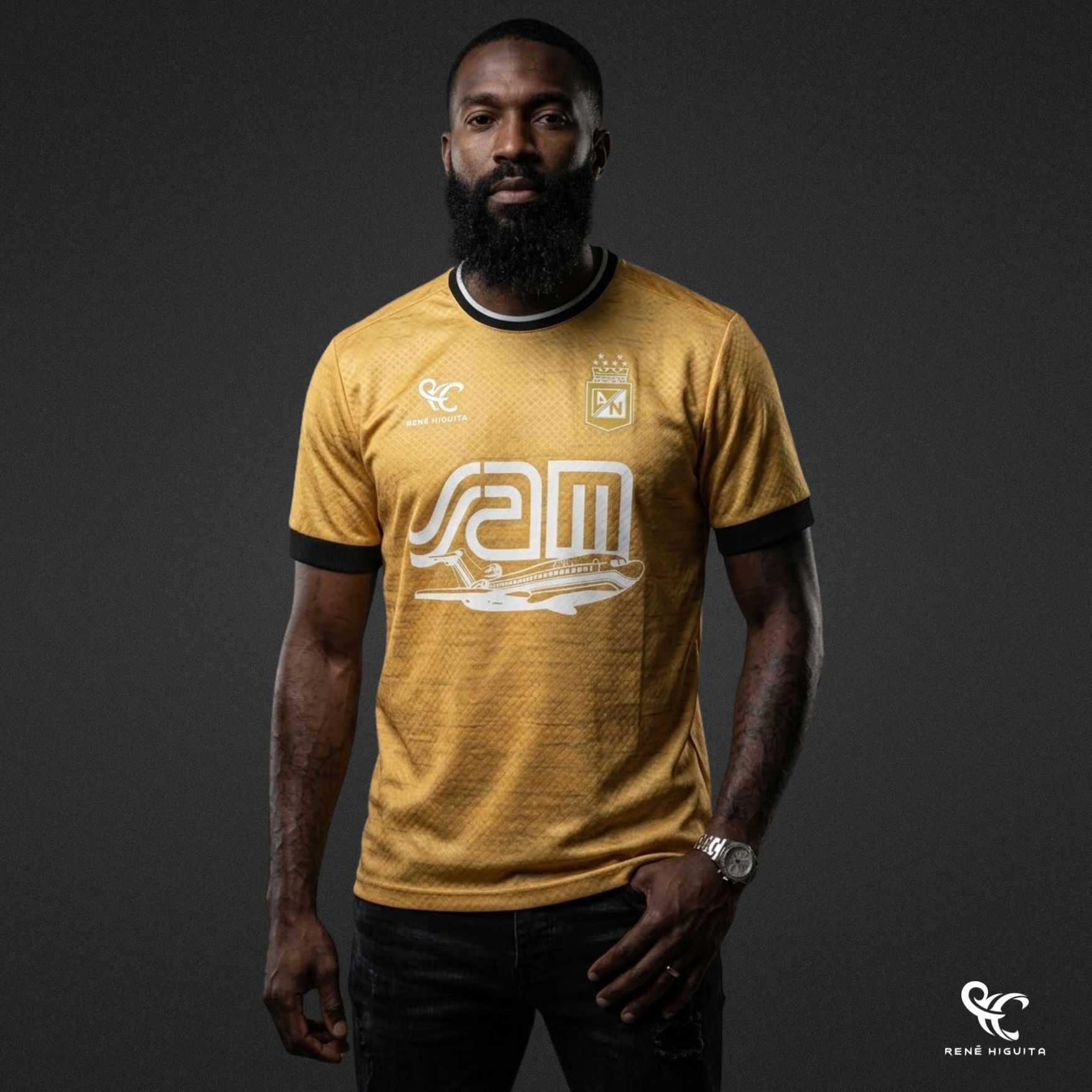 CAMISETA LIBERTADORES DORADA