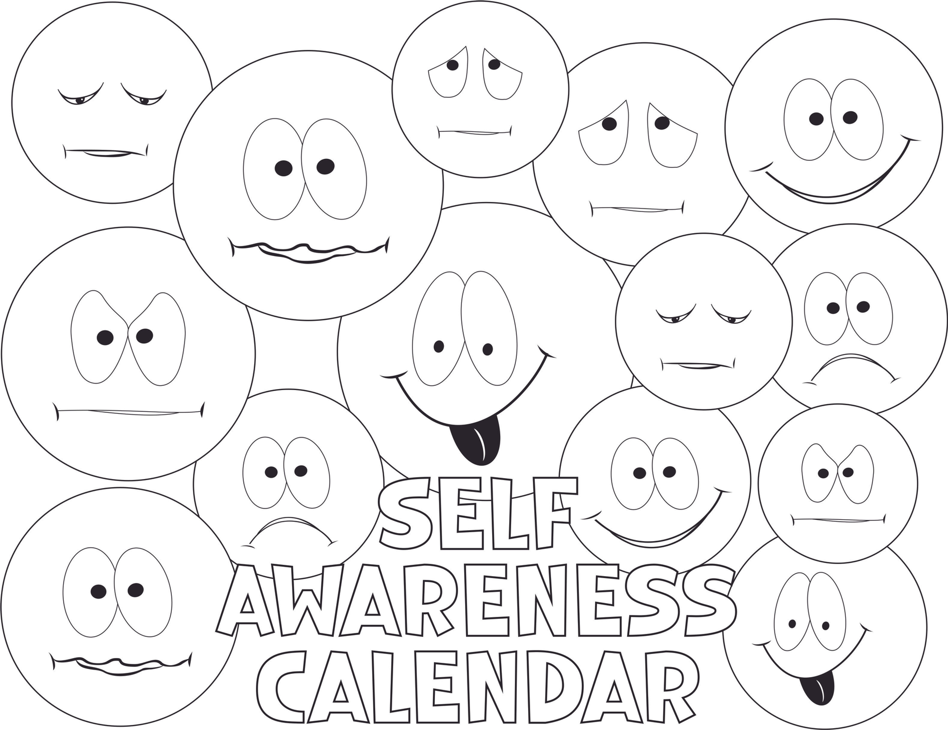 Self-Awareness Calendar - Weekly Activities