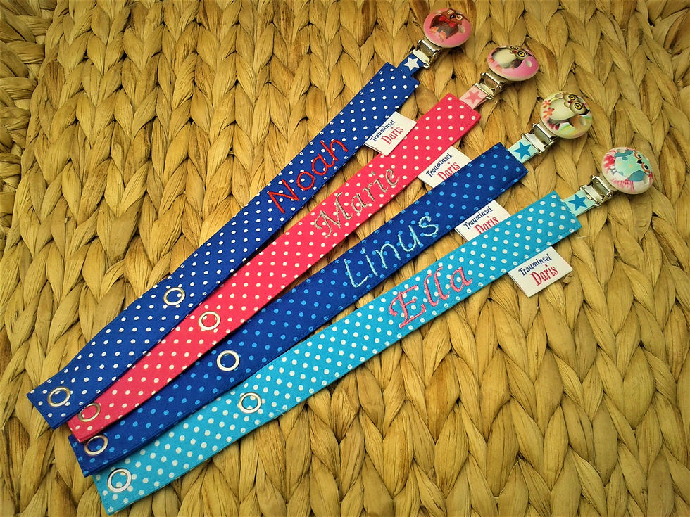 Schnullerband mit Namen