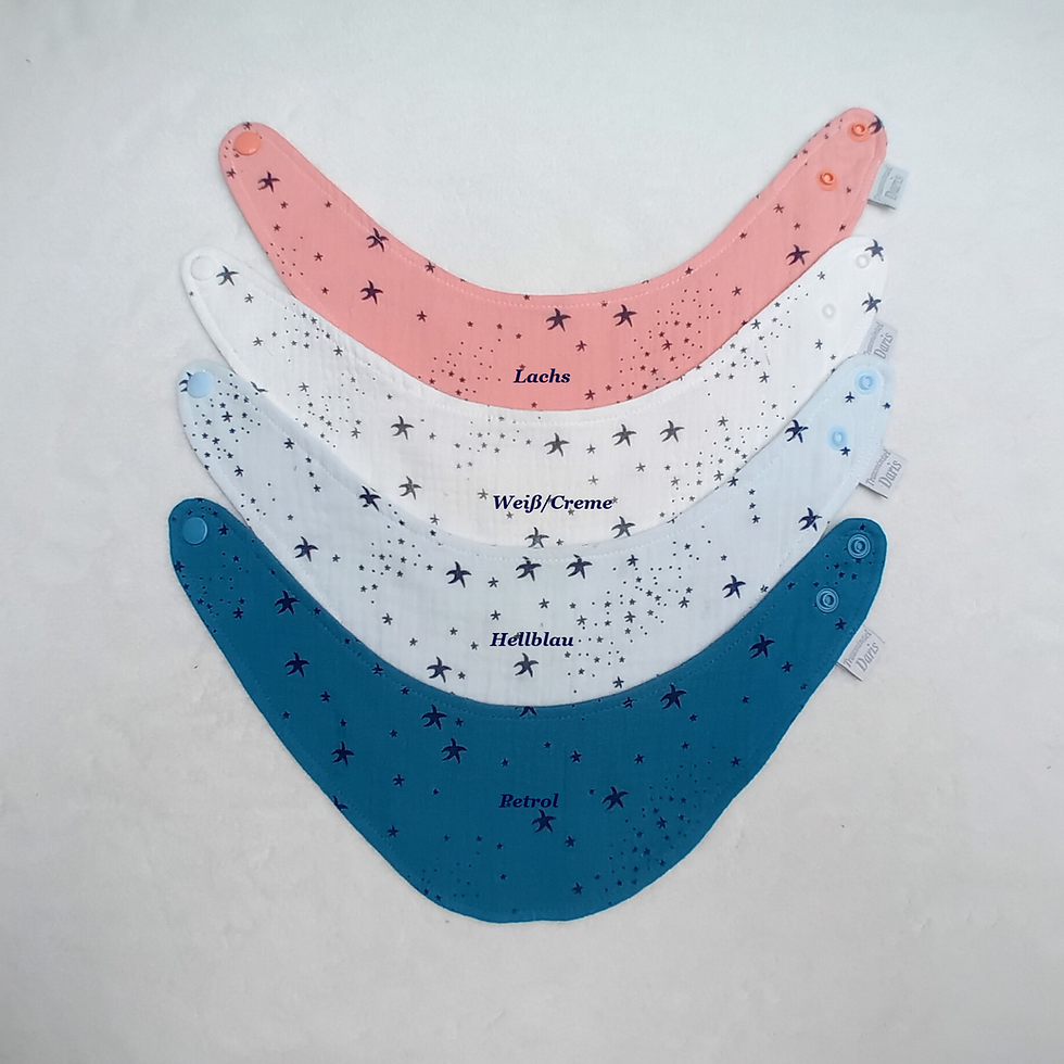 Miniaturbild: Baby Halstuch, Lätzchen, Spucktuch, Dreieckstuch –  mit gestickten Namen