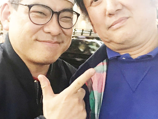 大恩人と一緒に。