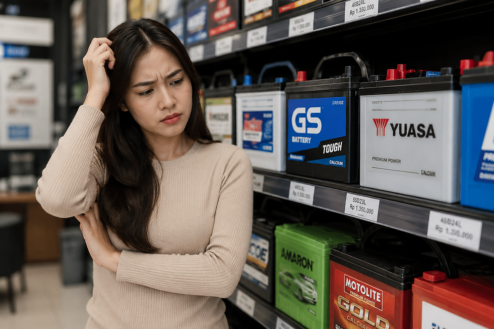 Alasan Aki Kering Lebih Cocok Untuk Setiap Pengendara Wanita, Jika Pilih Aki Saat Mobil Mogok!