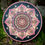 Thumbnail: 12 inch Hand Painted Mandala in Pinks on Round Wood Canvas