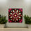Thumbnail: 8” Hand-Painted Mandala Red and Gold with Mirrors