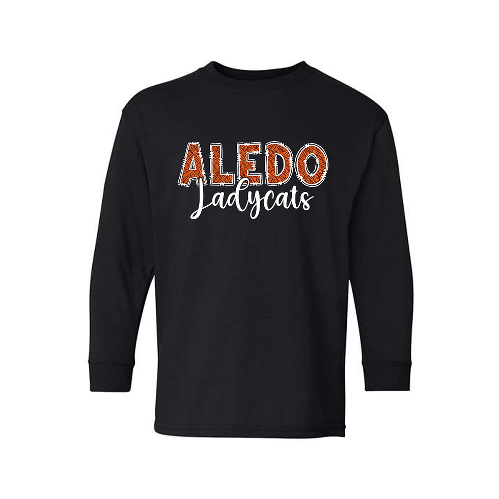 Thumbnail: Aledo Ladycats Basketball Texture - Long Sleeve
