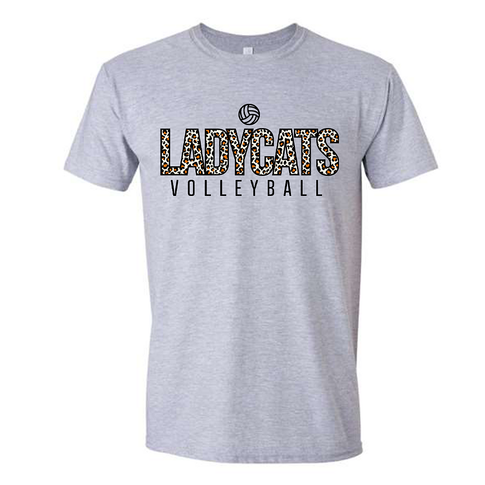 Thumbnail: Fierce & Fun – Ladycats Volleyball T-Shirt with Animal Print