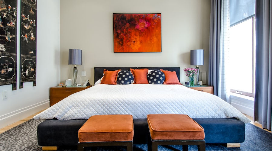 Comfortable vacation rental bedroom