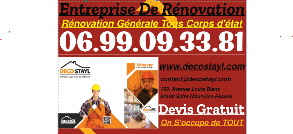 Nos coordonnées: carte visite