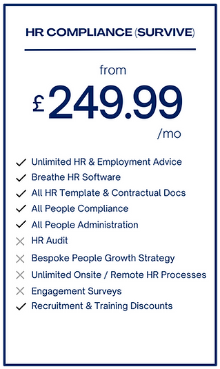 Bearman HR Outsourced/Retained Packages Pricing