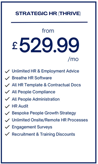 Bearman HR Outsourced/Retained Packages Pricing