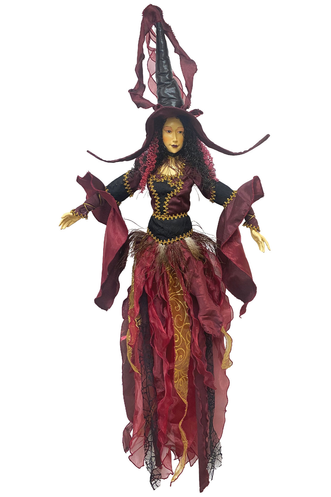 Batilda Burgundy and Black