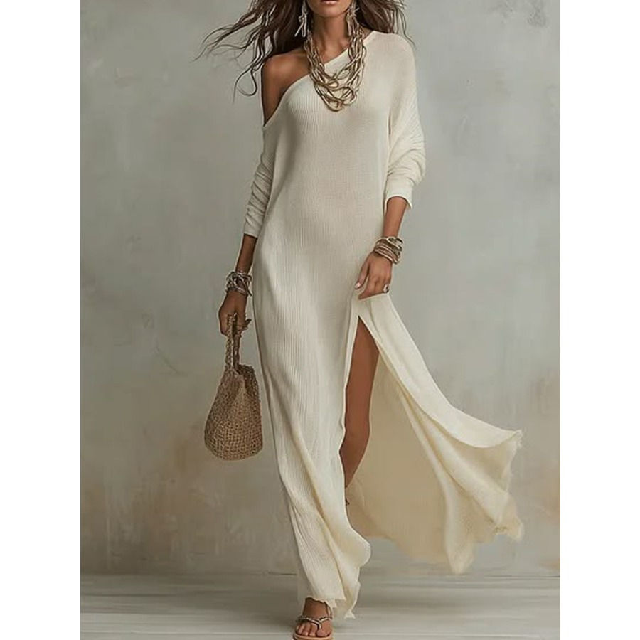 Thumbnail: 2026 European and American -  Summer New Style Elegant Long-sleeved Knitted Plea