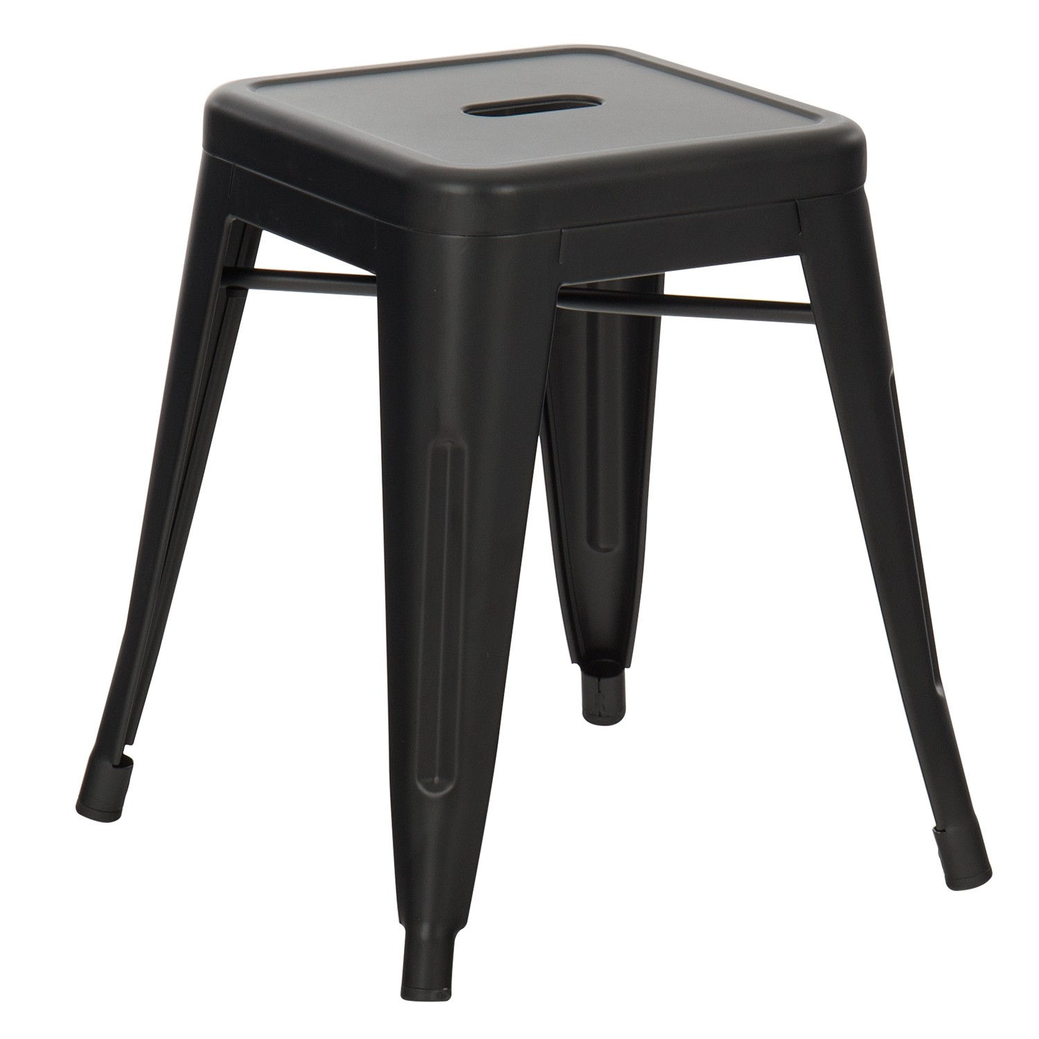 Tabouret Bas FACTORY noir mat