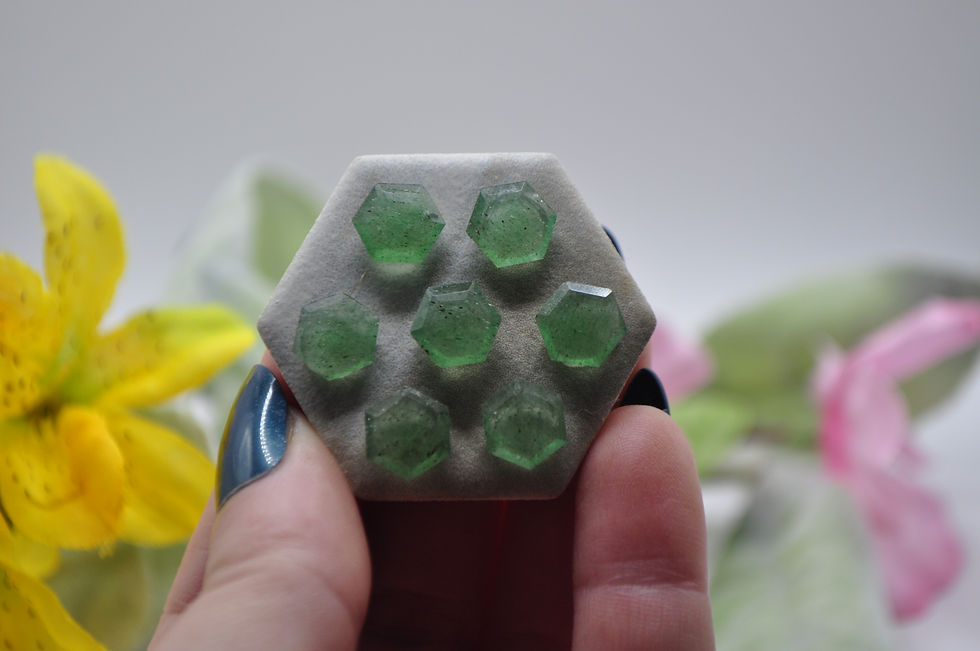 Thumbnail: Green Aventurine Faceted Gems