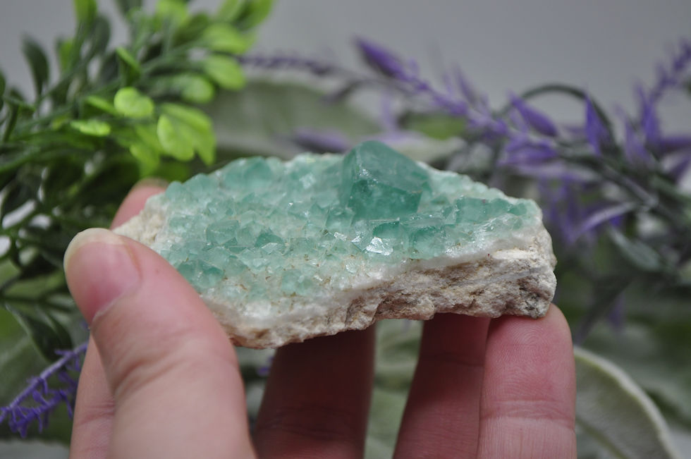Thumbnail: Green Fluorite on Matrix