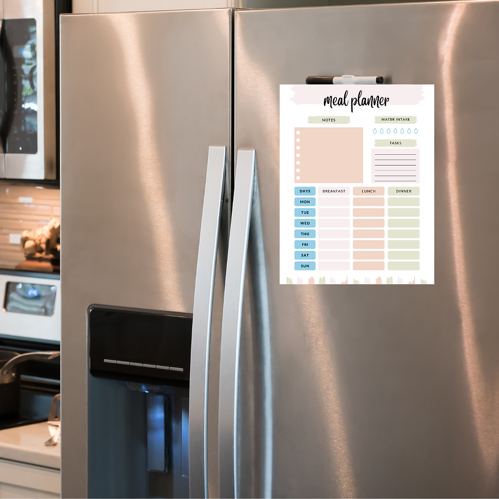 Thumbnail: Meal Planner Dry Erase Magnet 8x11"